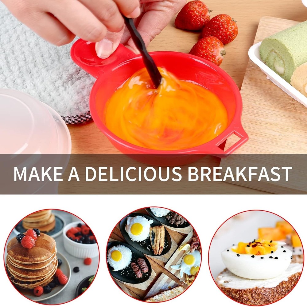 Compact Microwave Egg Maker Set - Fast Cooking for Delicious Sandwiches