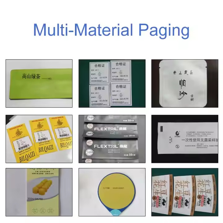 Automatic pagination inkjet printer label printing expiration date batch number