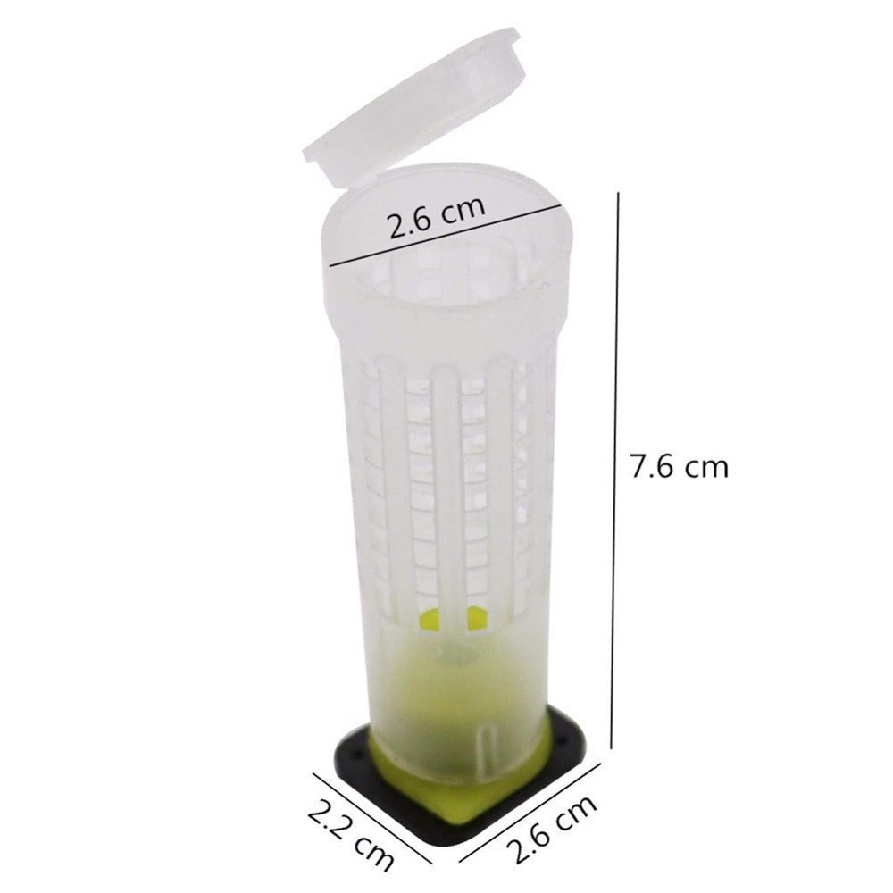 30pcs Queen Bee Roller Cages -Plastic Beekeeping Rearing Cup Kit bee...