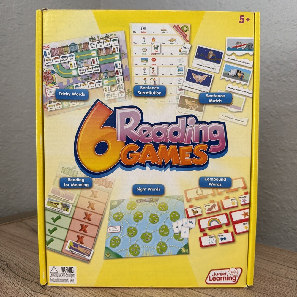 6 Reading Games Junior Learning Compound Words Sight Words Sentence Substitution