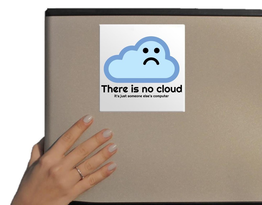 No Computer Cloud Programmer Programming Language Humor Wordplay T Fridge Magnet