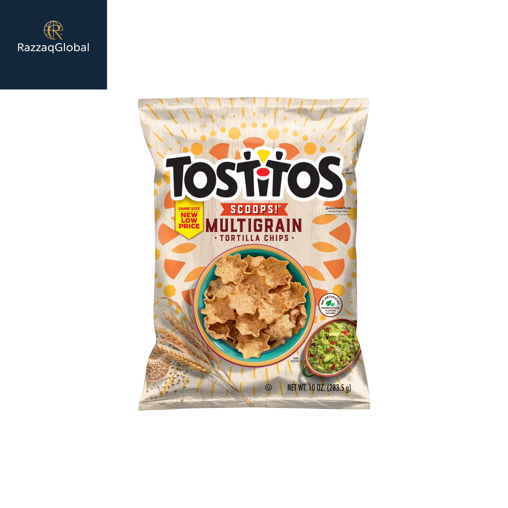 Tostitos Scoops! Tortilla Chips Multigrain, 10 oz Bag