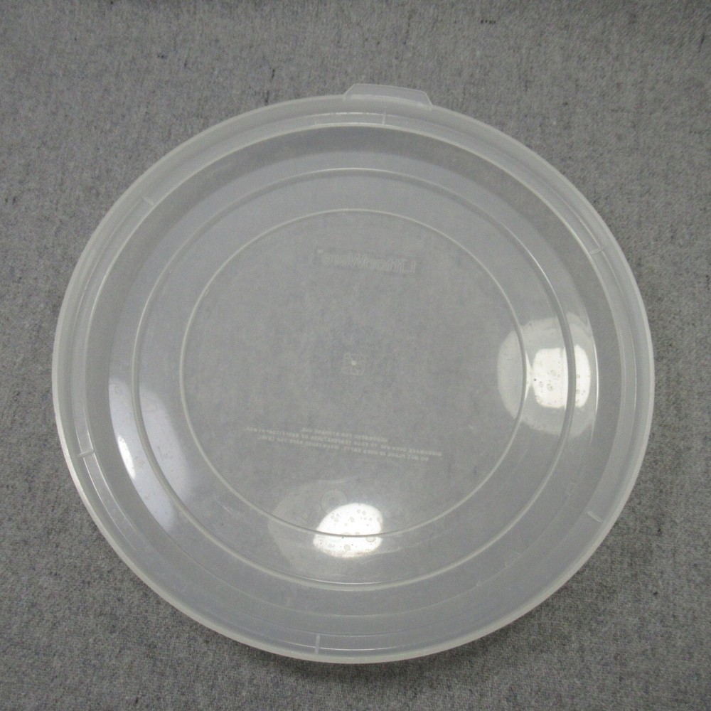 2 LittonWare Microwave Plastic Divided Plates Lids 4 Compartments White 44096