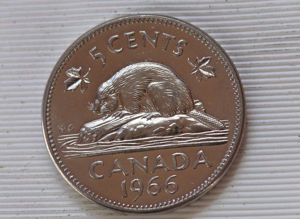 1966 Canada 5 Cents Unc.