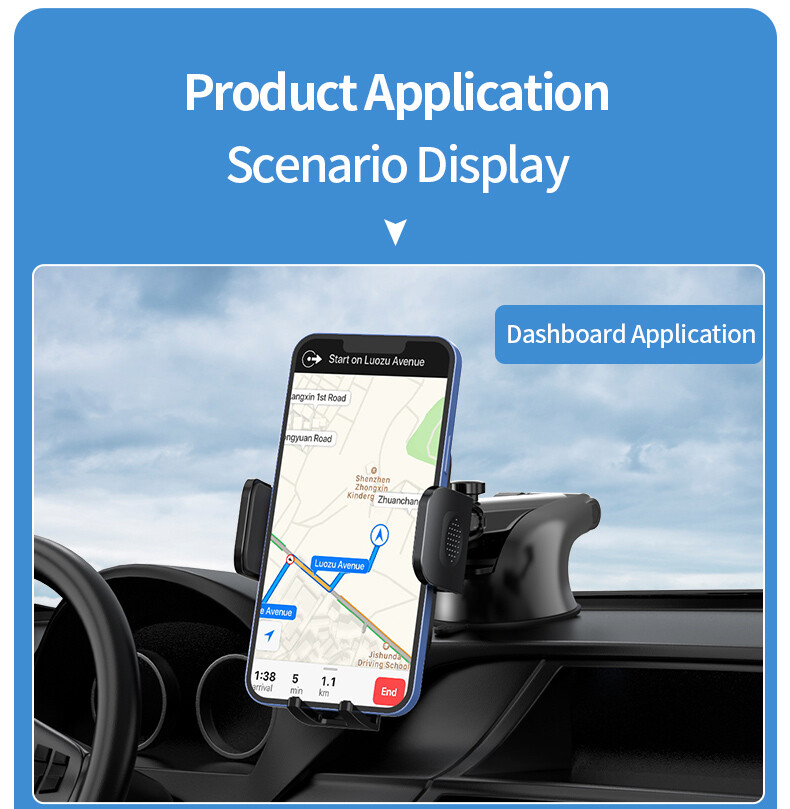 Mobile Cell Phone Holder Car Mount Universal 360° Windshield Dashboard Air Vent