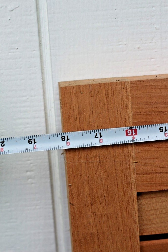 Solid cedar wood shutter 60.5" height 18" width 1 3/8" thick