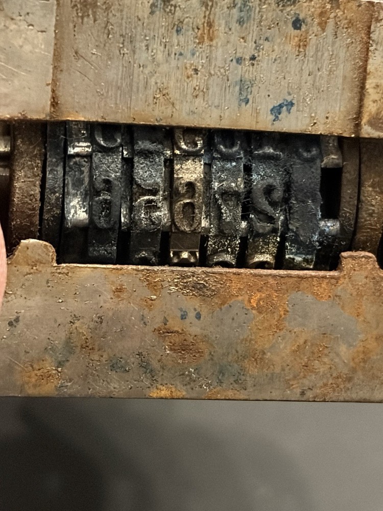 Bates Model 49 Numbering Machine Working Advances Tested 5-Digit