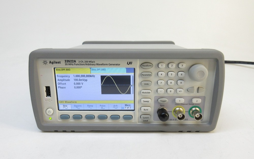 Agilent 33522A Function Generator /Arbitrary Waveform Generator, 30MHz, 2 CH