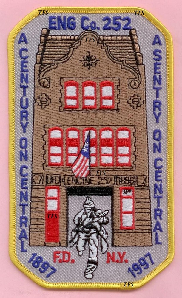 New York City Fire Dept Engine 252 Patch Anniversary