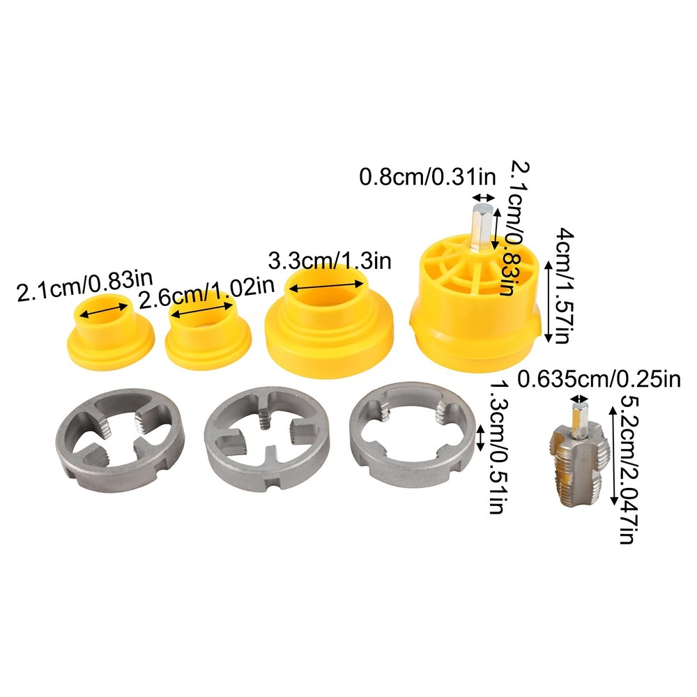 PVC Pipe Threader Dual Function Tool Home Renovation Drill Compatibility