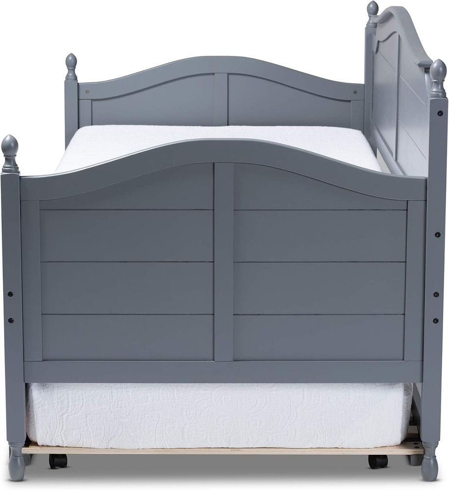 Stylish Grey Single Daybed for Comfortable Sleeping and Relaxing