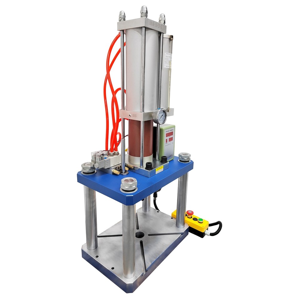 110V 8 Tons Pneumatic Punch Press Machine 17636Lbs with Controller 4 Columns