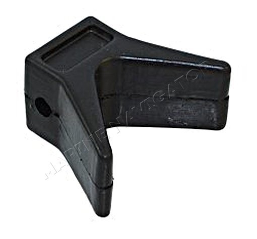 Marine Boat black rubber front bumper 51 mm