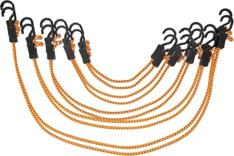 MABC-ASMT All- Purpose Bungee Cords with Hooks, Assorted Adjustable