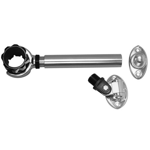 RUPP THREADED ANTENNA SUPPORT 6" FLAT MOUNT 4-WAY 1.5" COLLA PAK-0006
