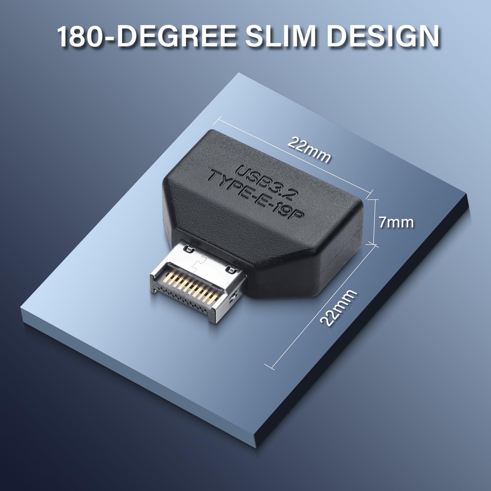 SinLoon USB 3.0 Front Panel Header Type E to 19/20Pin Black