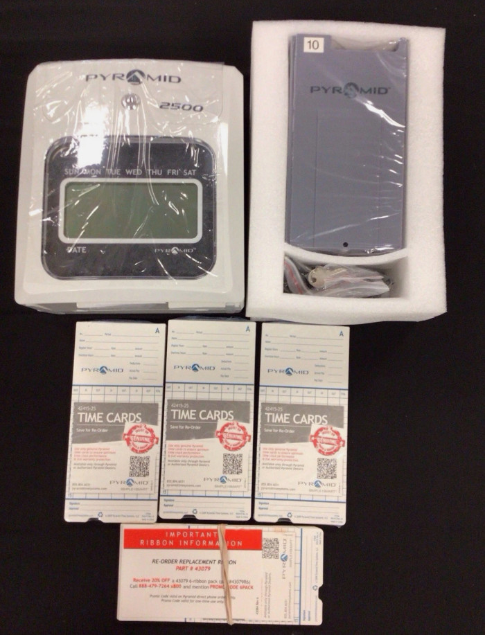 Pyramid Time 2500 Auto Time Clock (Model 2500)