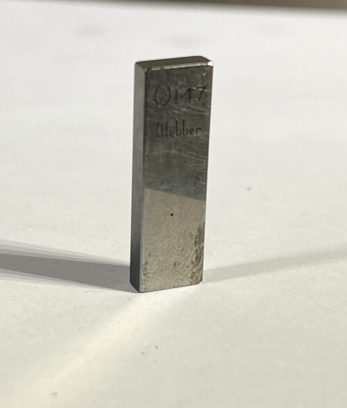 .147 Starrett-Webber Gage Block Used