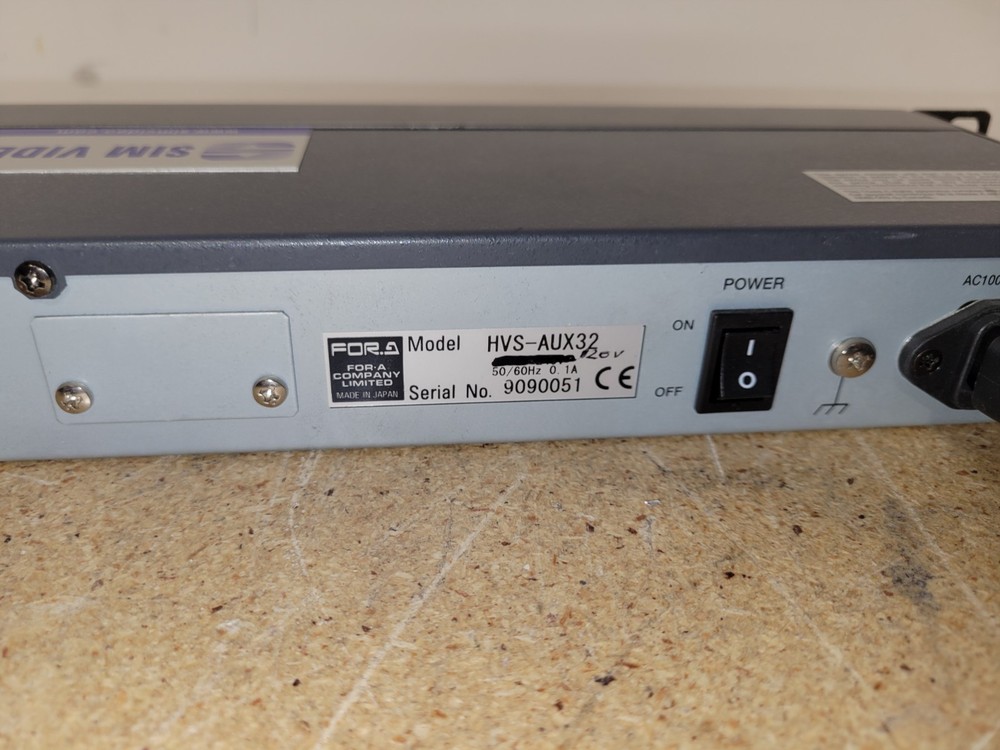 FOR.A HVS-Aux32 Control Panel