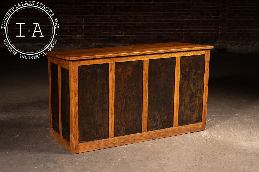Antique Double Flat File Drafting Table