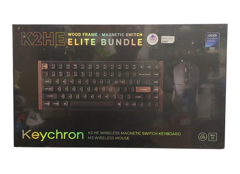 Keychron K2HE Elite Magnetic Switch Keyboard & Mouse Bundle