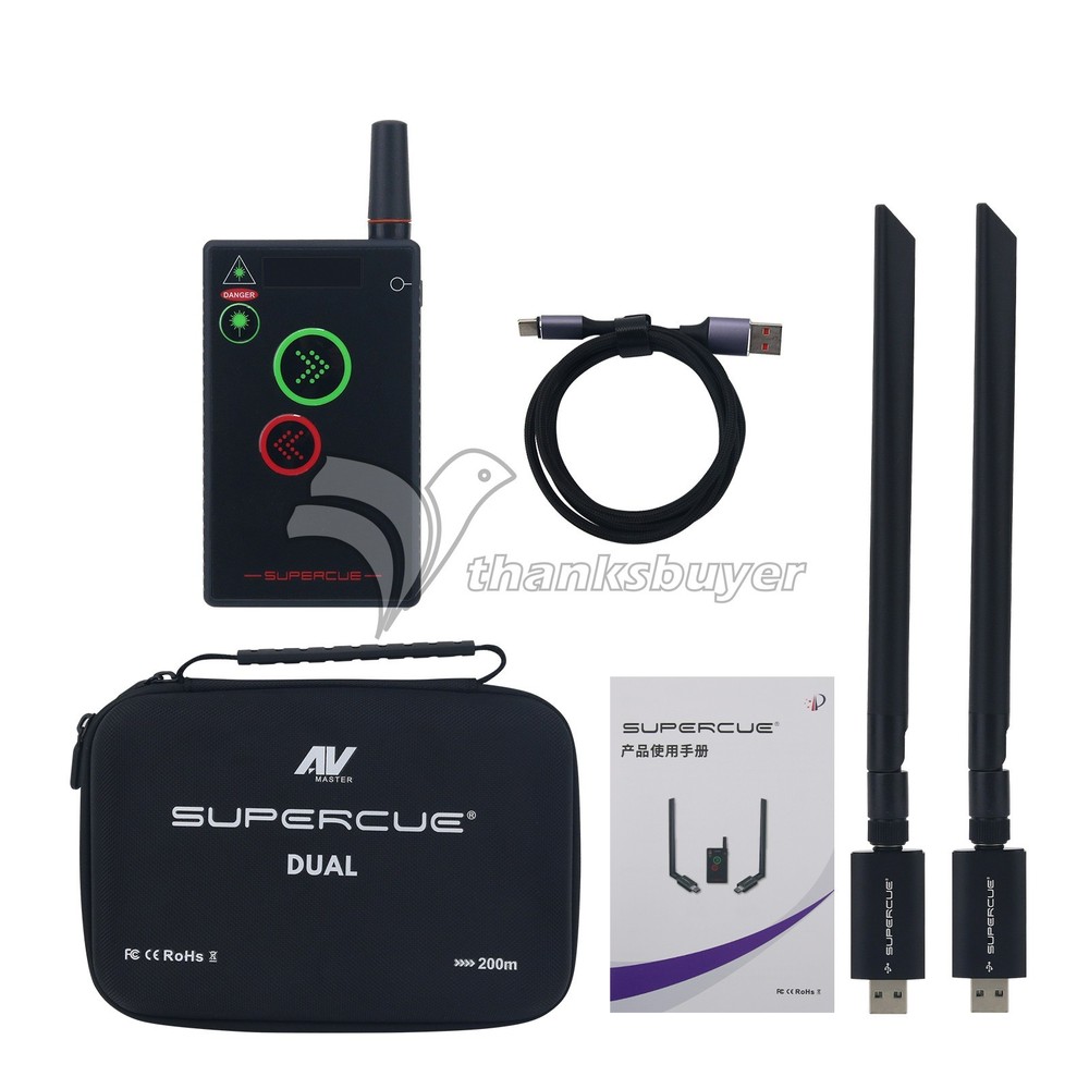 SuperCue 2-Version Green Laser PPT Controller Wireless Presentation Controller