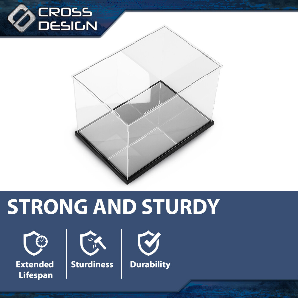 Clear Single Boxing Glove Horizontal Display Case