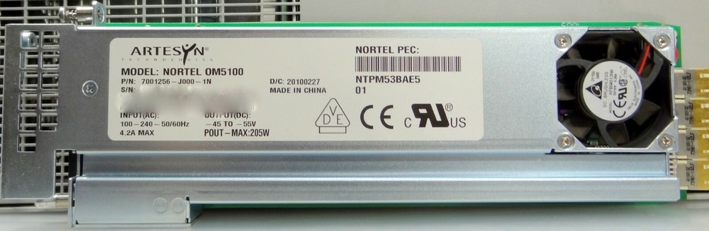 NORTEL NETWORKS OPTERA METRO 5100 SYSTEM