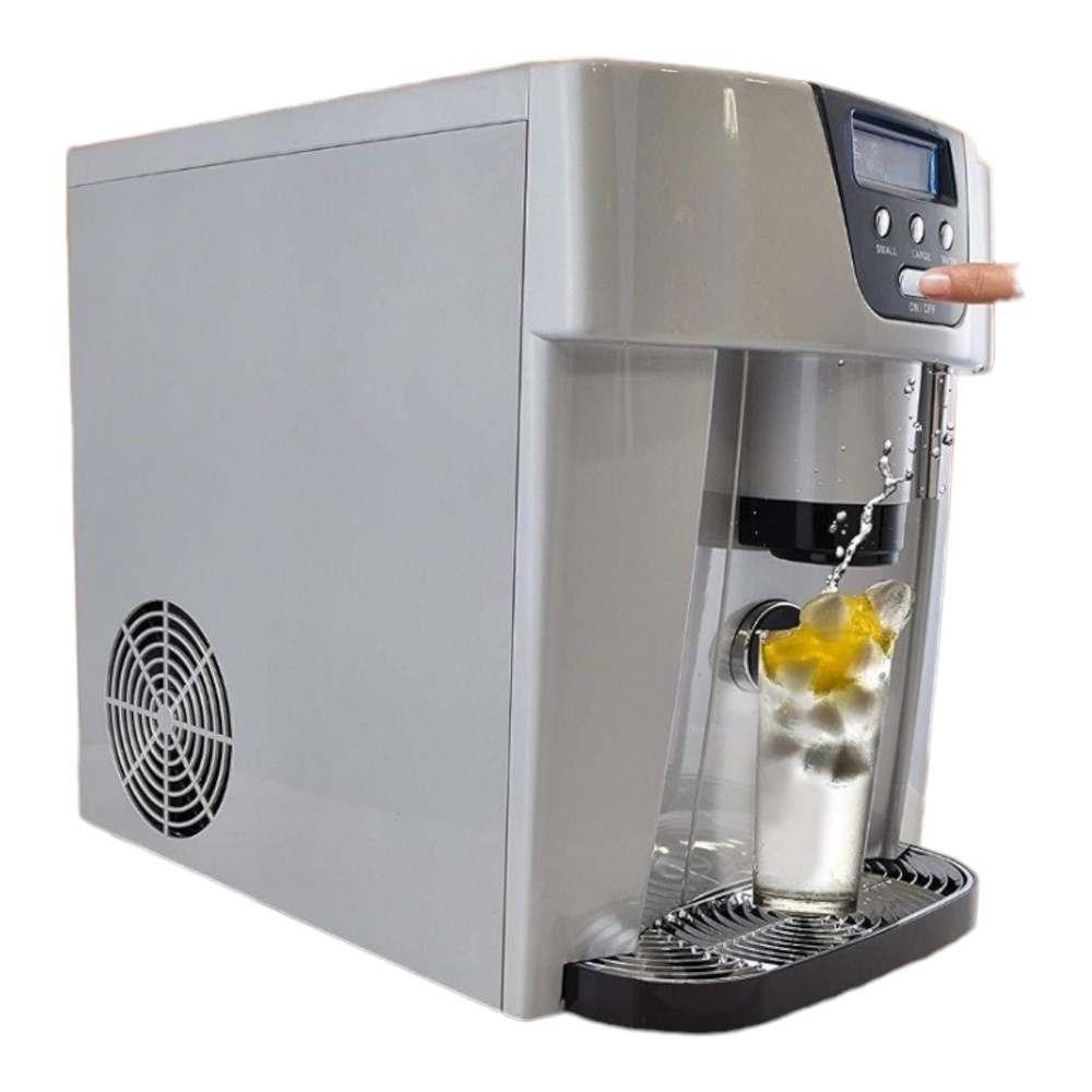 NutriChef Countertop Ice Cube Maker Machine & Dispenser - Kitchen PYLE PICEM-75