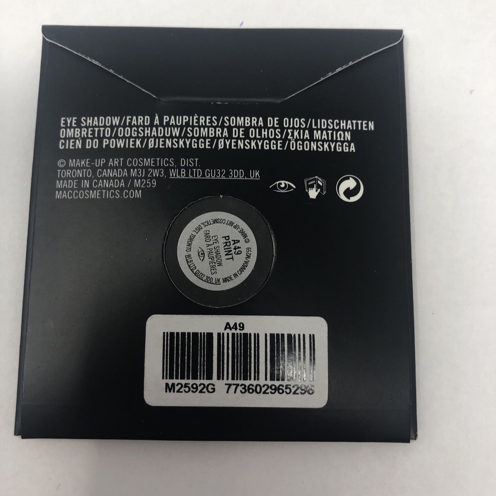 MAC Eyeshadow Single Refill *Print* BNIB FULL SIZE AUTHENTIC