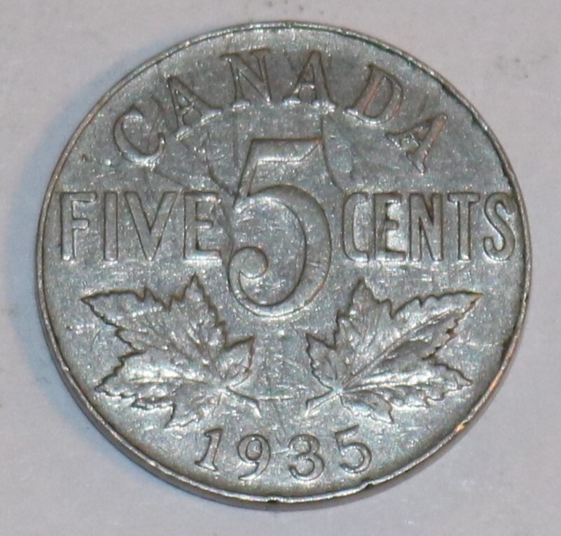 1935 Canada Five Cents