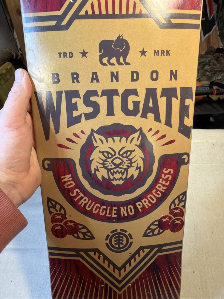 Element Skateboards Brandon Westgate No Struggle No Progress Pro Deck