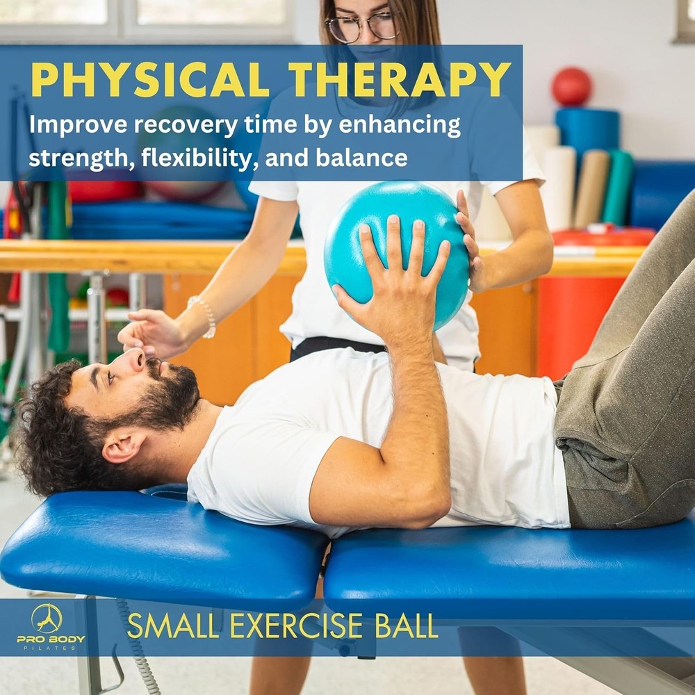 Versatile Small Exercise Ball with Pump for Core Strength & Posture Improvement