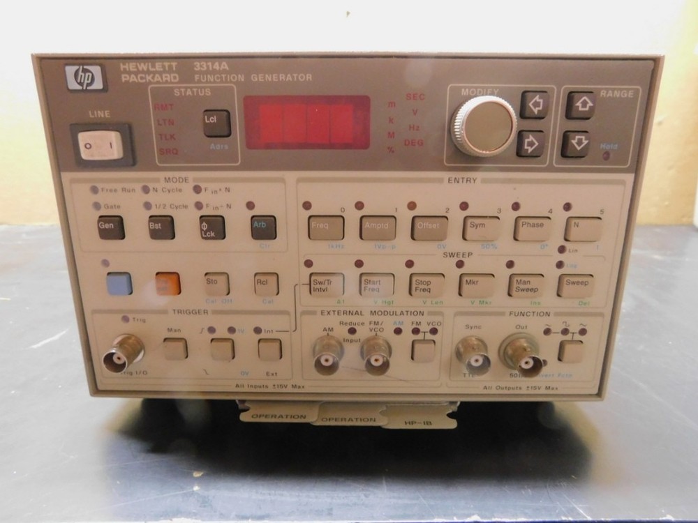 Hewlett Packard HP 3314A Function Generator