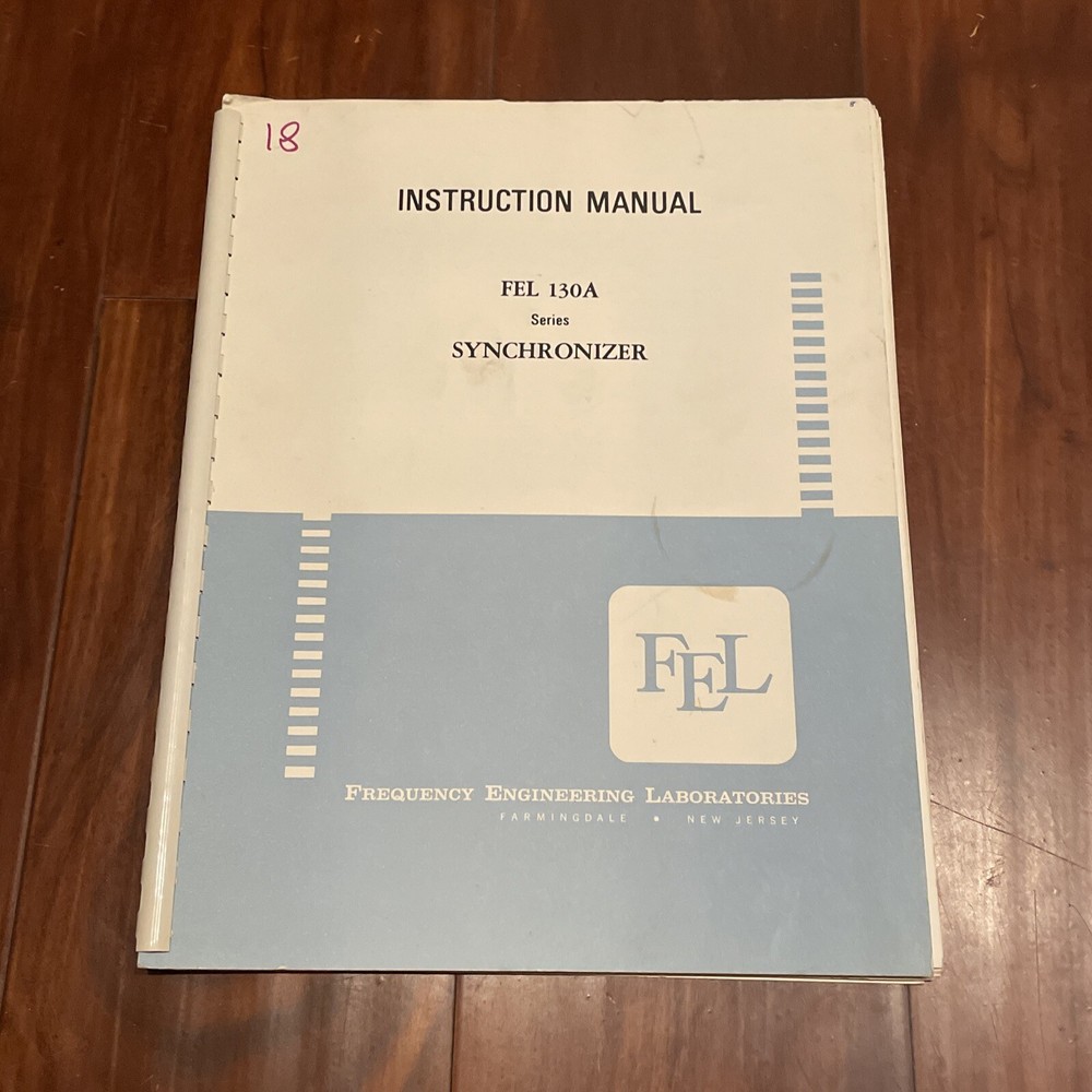 FEL 103A Series Synthesizer Instruction Manual