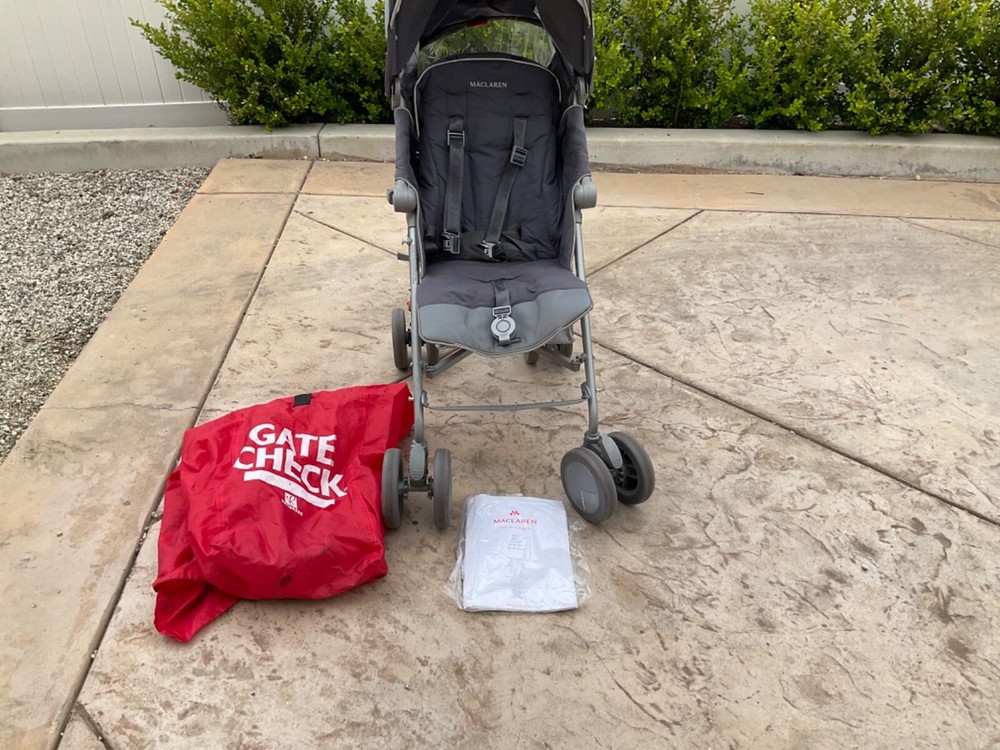 mclaren stroller gray