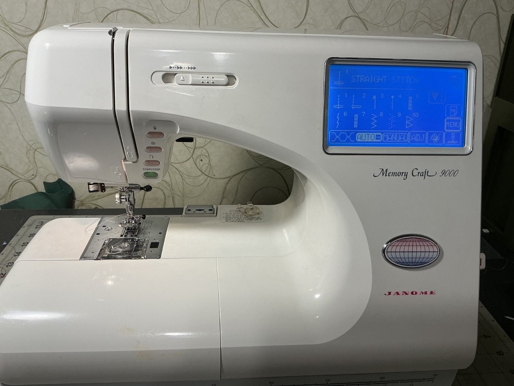 Janome Memory Craft 9000 Computerized Sewing and embroidery  machine.