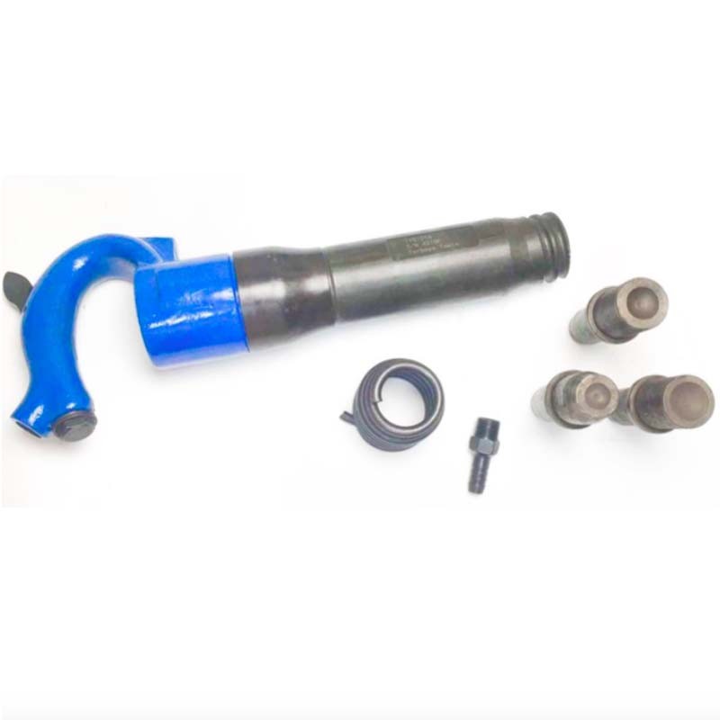 Set of Pneumatic Hot Riveting Tools for Two Materials Joined At Specific Points