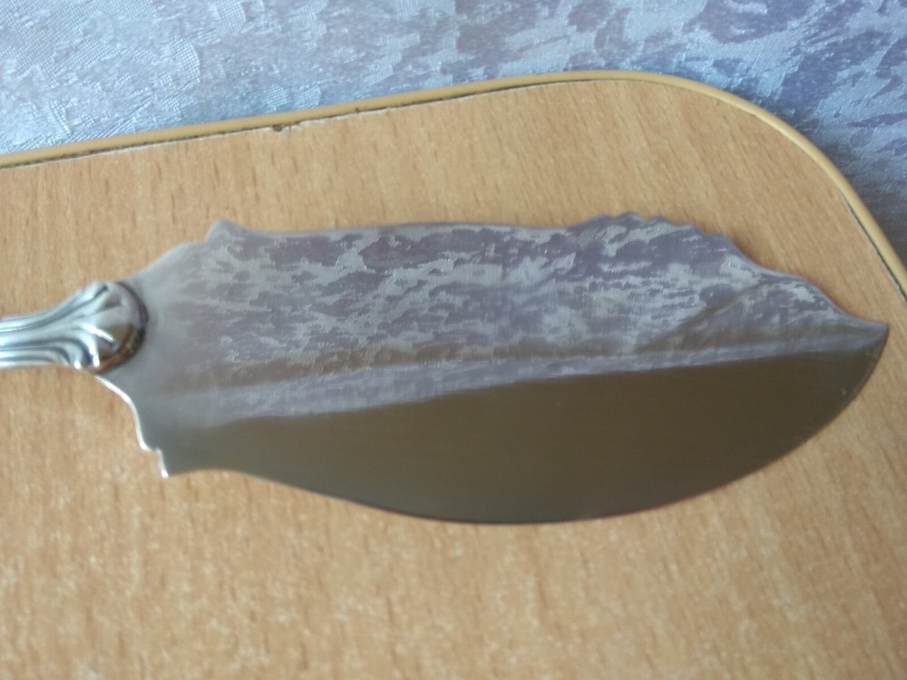 Rare Vintage SILVER Shoulder Kitchenware Cake spatula stamp 800