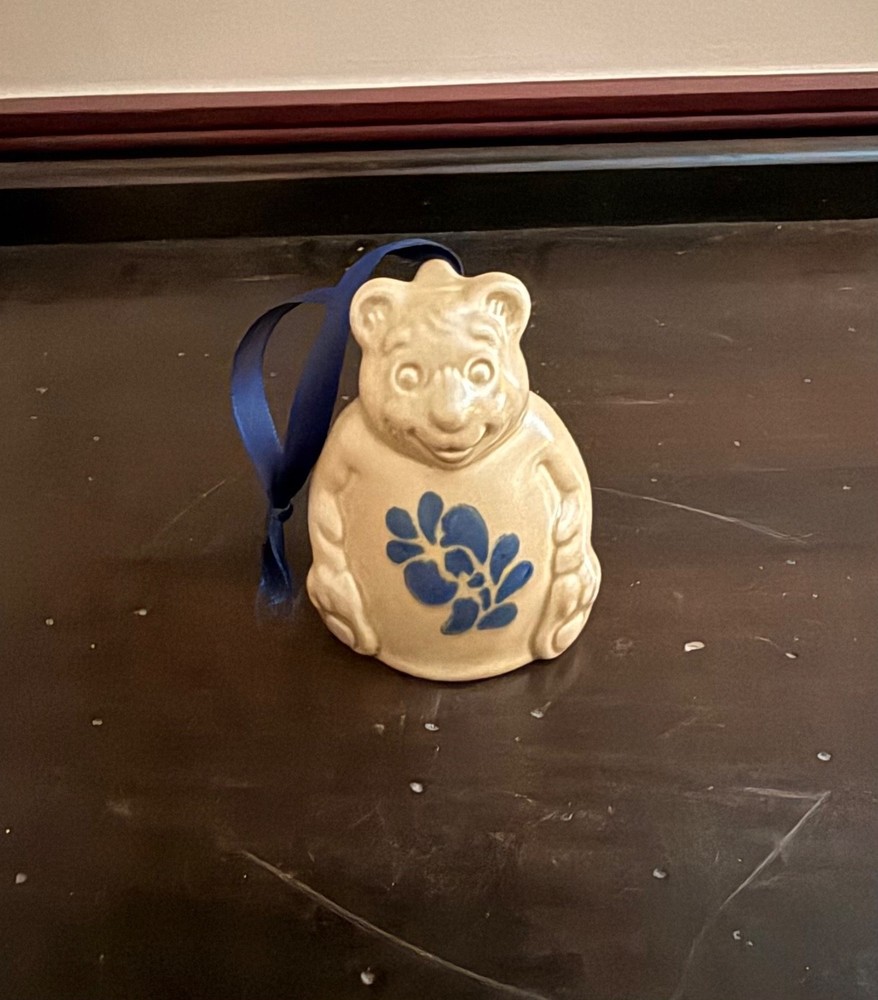 Pfaltzgraff Folk art Bear Bell with clapper