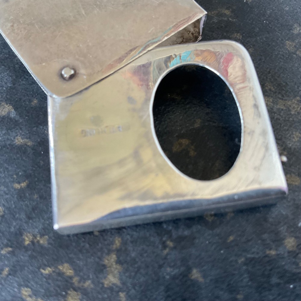 Sterling Silver Stamp Book / Box - Case - Holder