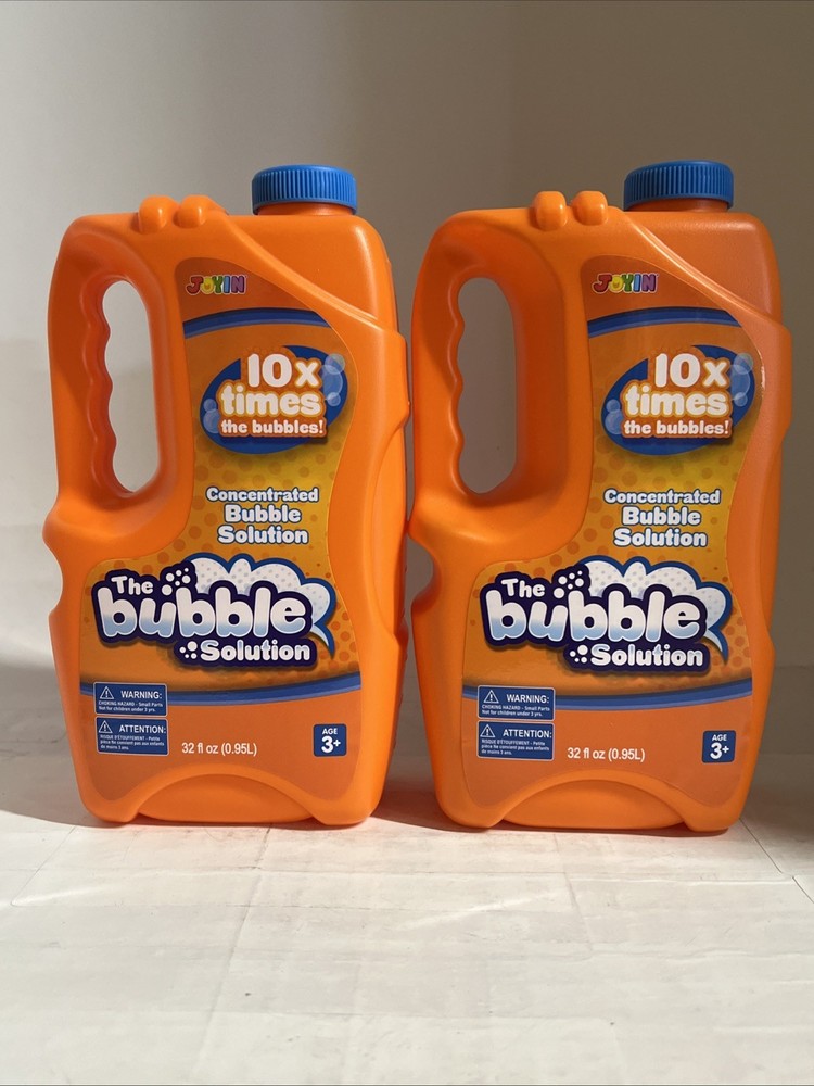 2x JOYIN BUBBLE SOLUTION 32oz Concentrate (ORANGE) Refill Makes 2.5gal