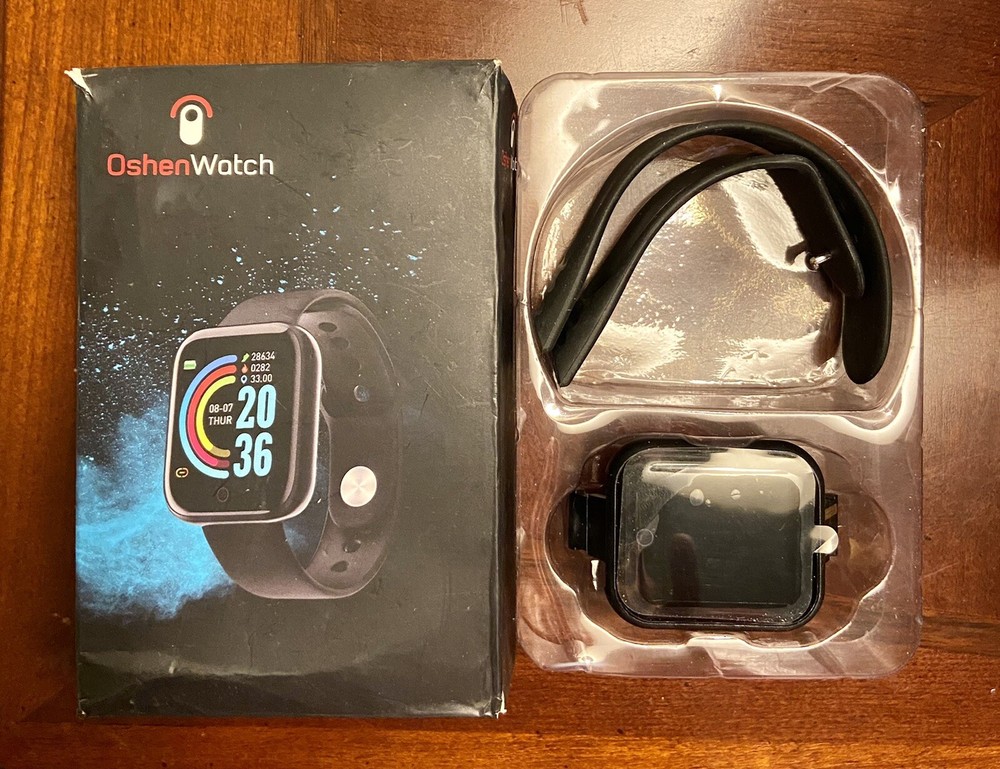 NEW OSHEN WATCH ACTIVITY TRACKER Black Band NIB