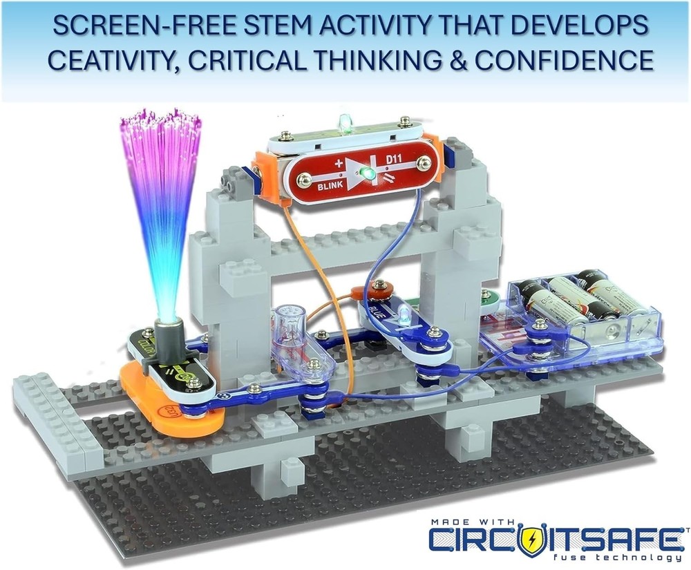 Construction & Electronics Kit STEM Learning 235 Pieces Snap Circuits Kids Ag...