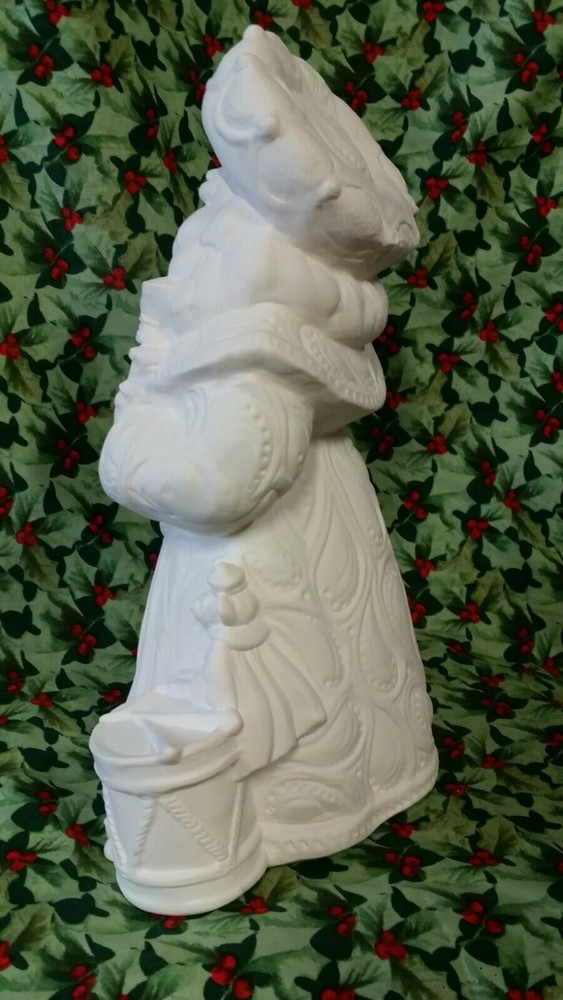 Ceramic Bisque ~~ Ready to Paint ~Gare~ Nut Cracker Santa