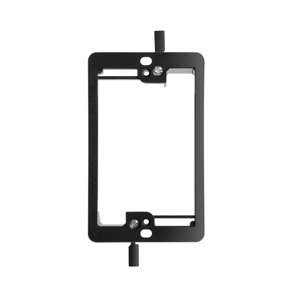 25pcs Single Gang Low Voltage Mounting Bracket Black for Low Voltage Cables