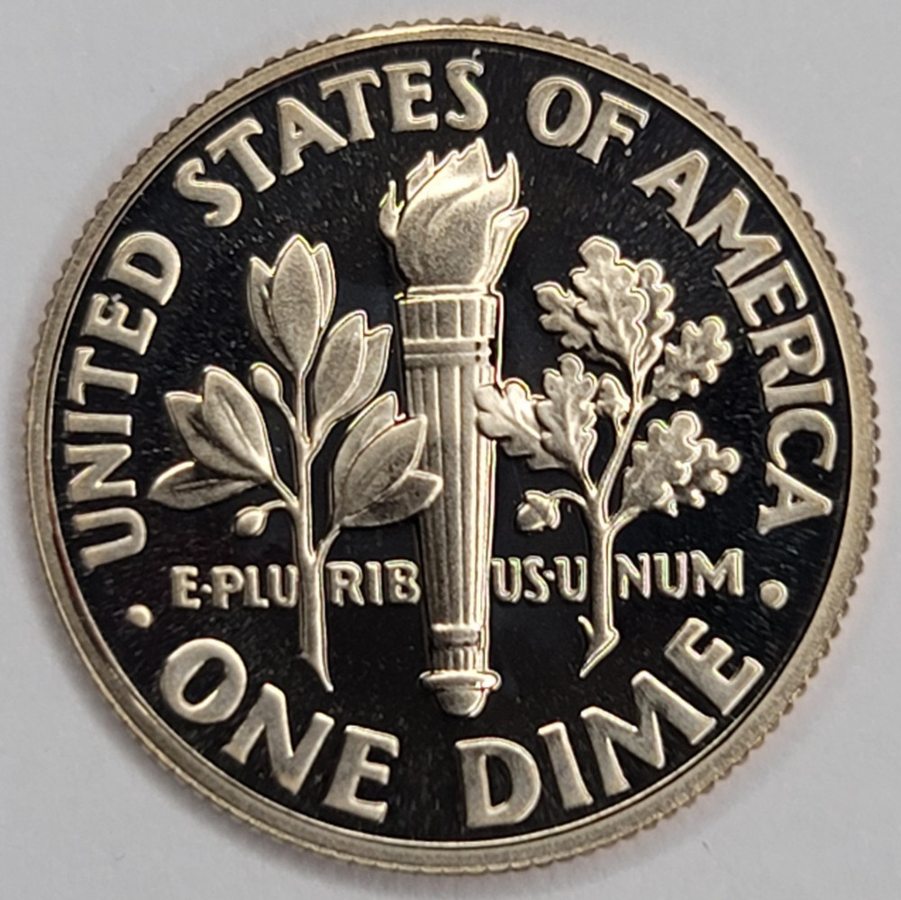 2005 S DCAM PROOF ROOSEVELT DIME CLAD