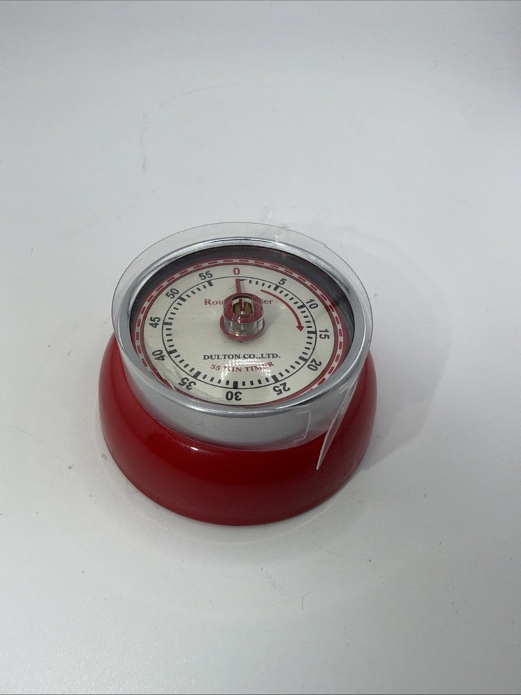 Dulton Red Magnetic Kitchen Timer - Vintage Style