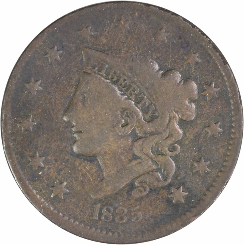 1835 Large Cent VG Uncertified #109