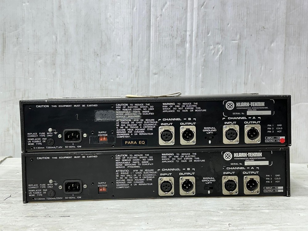 Klark Teknik DN410 Dual Parametric Equalizer #6110-A (One) THS